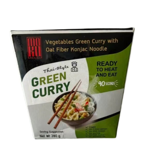 MOKU Oat Fiber Pasta Ready-To-Eat Spicy Green Curry with Vegetables