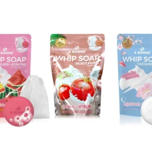 A BONNE' Nano White Gluta Cream Soap & Whitening Whip Soap