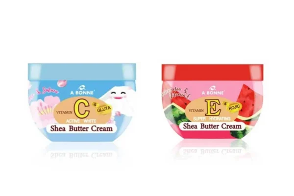 A BONNE' Shea Butter Cream, Vitamin C & E, Super White & Hydrating