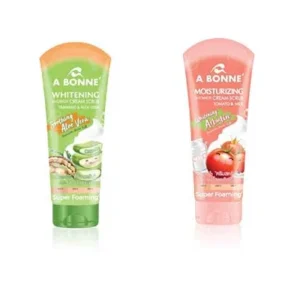 A BONNE' Whitening & Moisturizing Shower Cream Scrub Tamarind & Aloe Vera