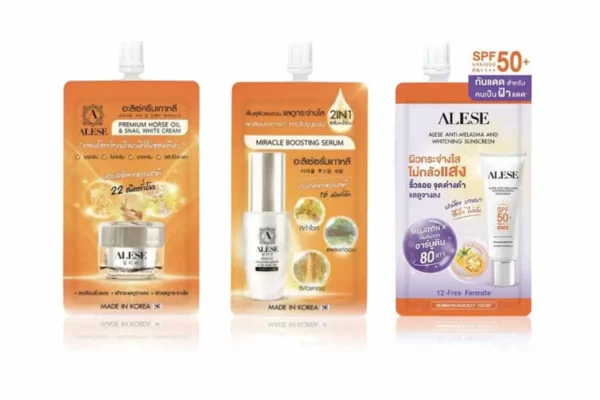 ALESE Cream, Serum, and Sunscreen
