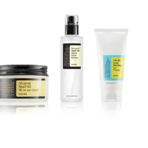 COSRX Cream, Essence, and Cleanser