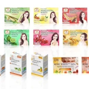D-NE Nano Extra White & Kojic White Soap, All Best-Selling Formulas