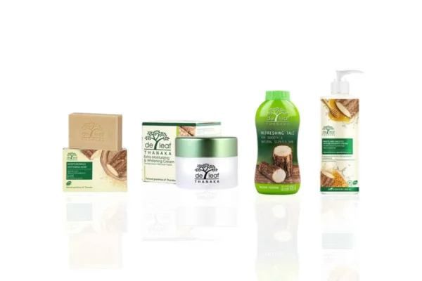 DE LEAF THANAKA Whitening Soap, Cream, Moisturizer & Shower Gel