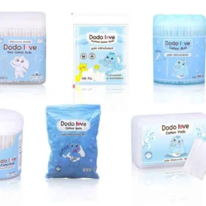 DODOLOVE Cotton Buds, Cotton Balls, and Cotton Pads
