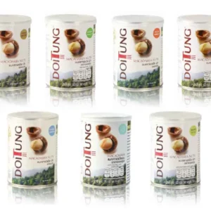DOI TUNG Seasoned Macadamia Nuts, 150 g in can