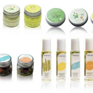 HERBPINESS Inhaler, Liquid Balm and Beewax Balm