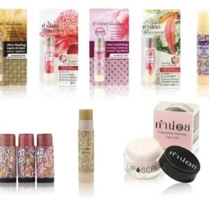 KHUMNOI Lip Balm, and Lip Scrub