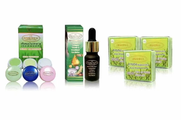 MEYYONG Seaweed Cream, Serum, and Soap